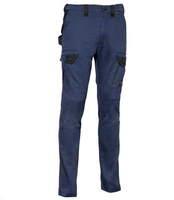 JEMBER PANTALONI DA LAVORO SUPER STRETCH BLU NAVY/ NERO COFRA