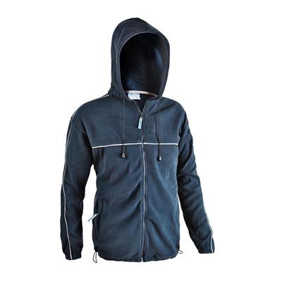 PILE FINLANDIA / COURMAYEUR BLU FULL ZIP CON CAPPUCCIO