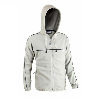 PILE FINLANDIA / COURMAYEUR GRIGIO FULL ZIP CON CAPPUCCIO